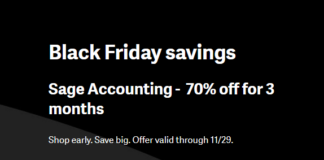 Sage Accounting Black Friday