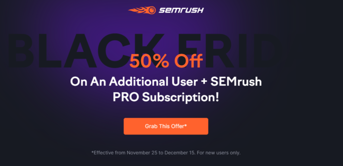 SEMRush Black Friday